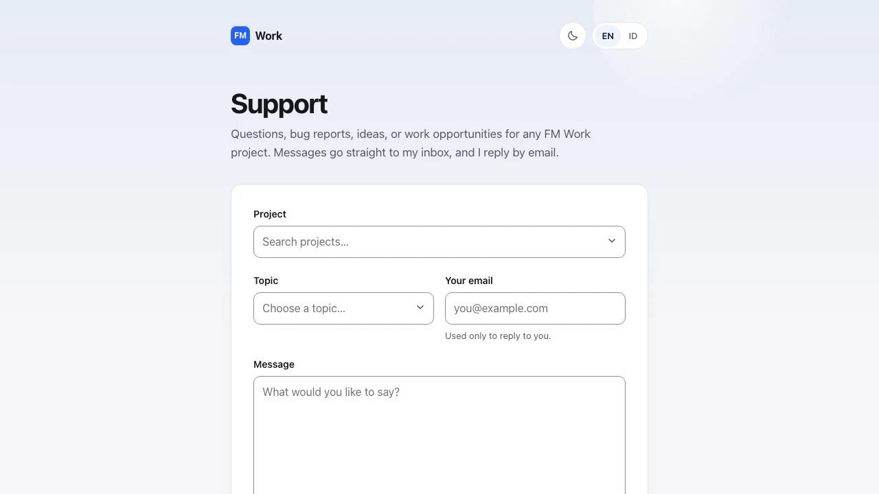 Support preview